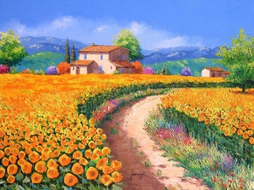 PLS17 美しい風景庭園 Oil Paintings